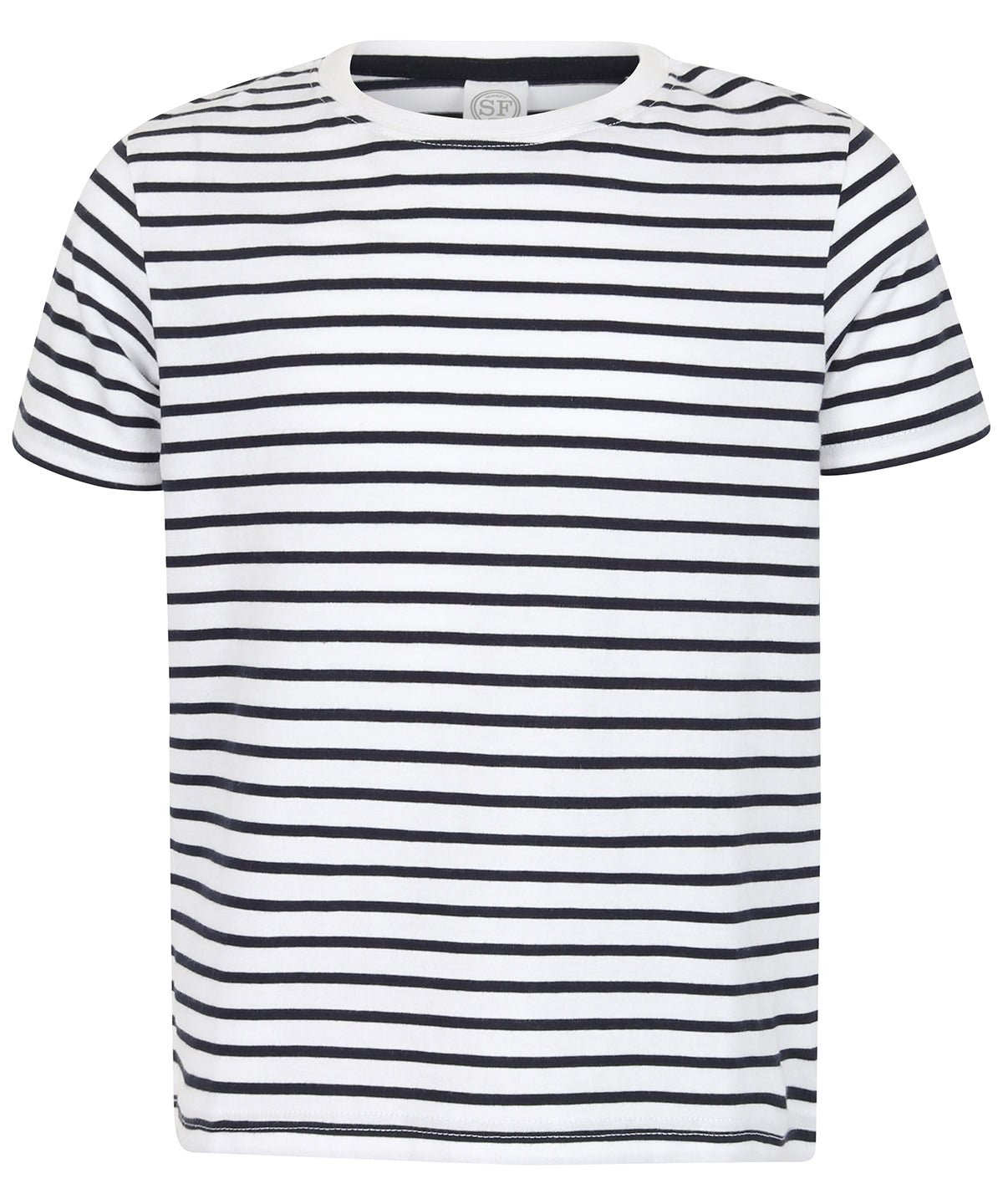 Kids striped T | white/oxford navy