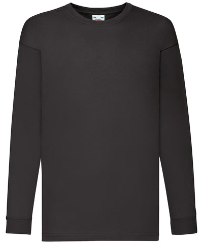 Kids long sleeve valueweight T | black