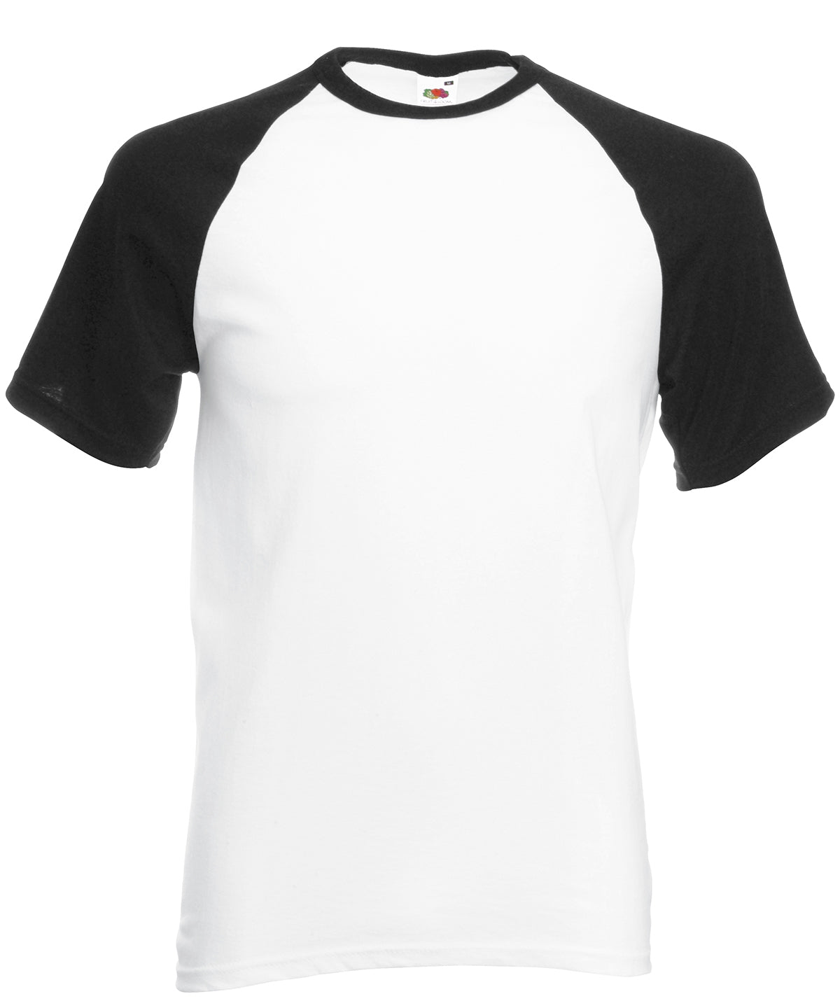 Short sleeve baseball T | white/black
