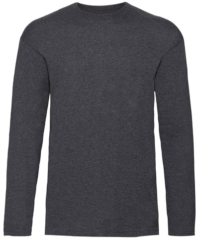 Valueweight long sleeve T | dark heather grey