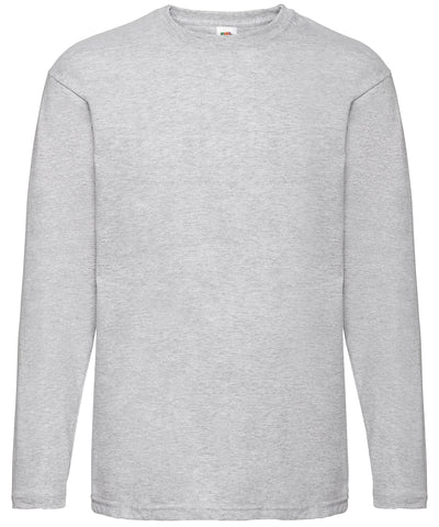 Valueweight long sleeve T | heather grey