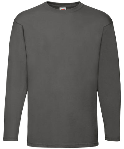 Valueweight long sleeve T | light graphite