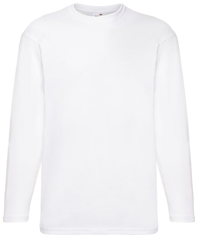 Valueweight long sleeve T | white