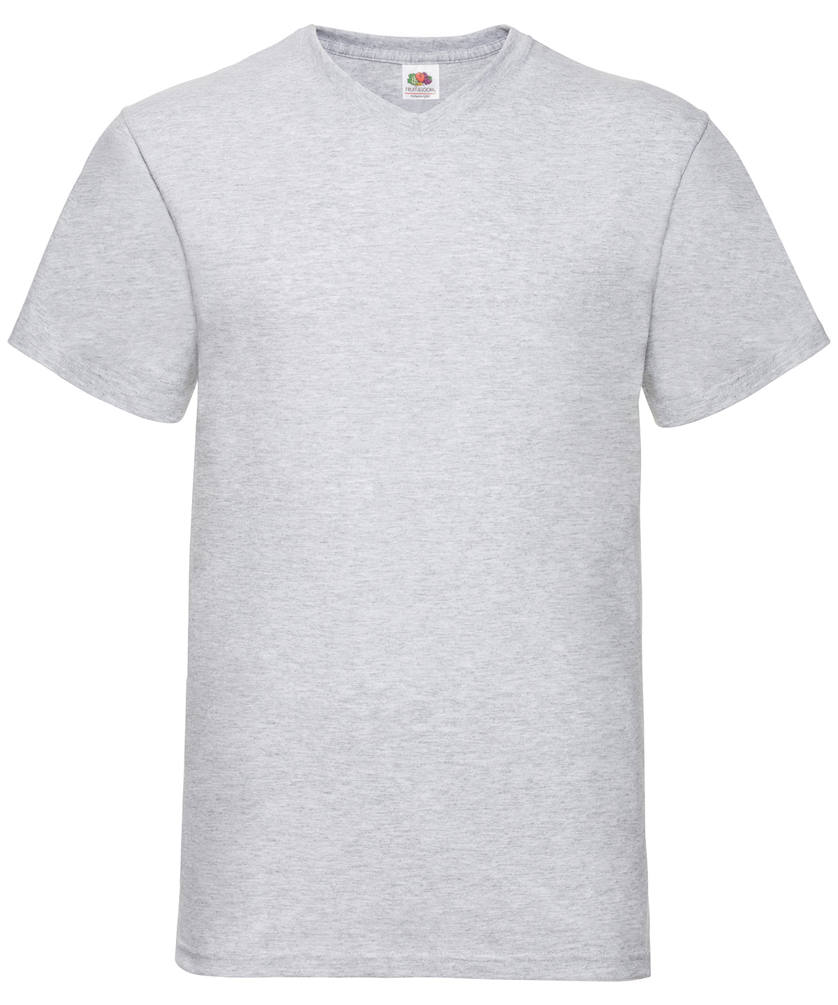Valueweight v-neck T | heather grey