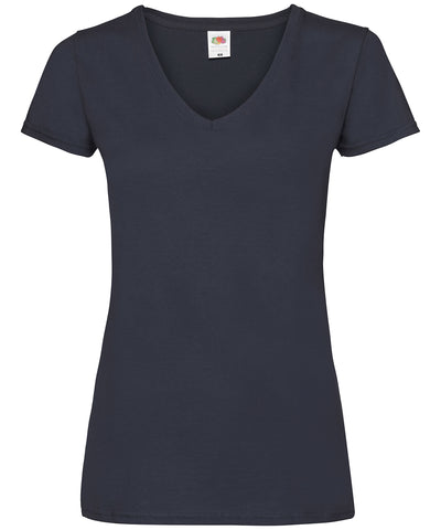 Womens valueweight v-neck T | deep navy