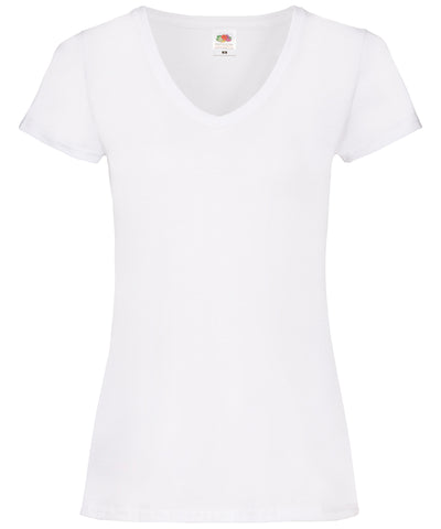 Womens valueweight v-neck T | white