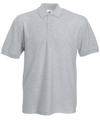 Heavyweight 65/35 polo | heather grey