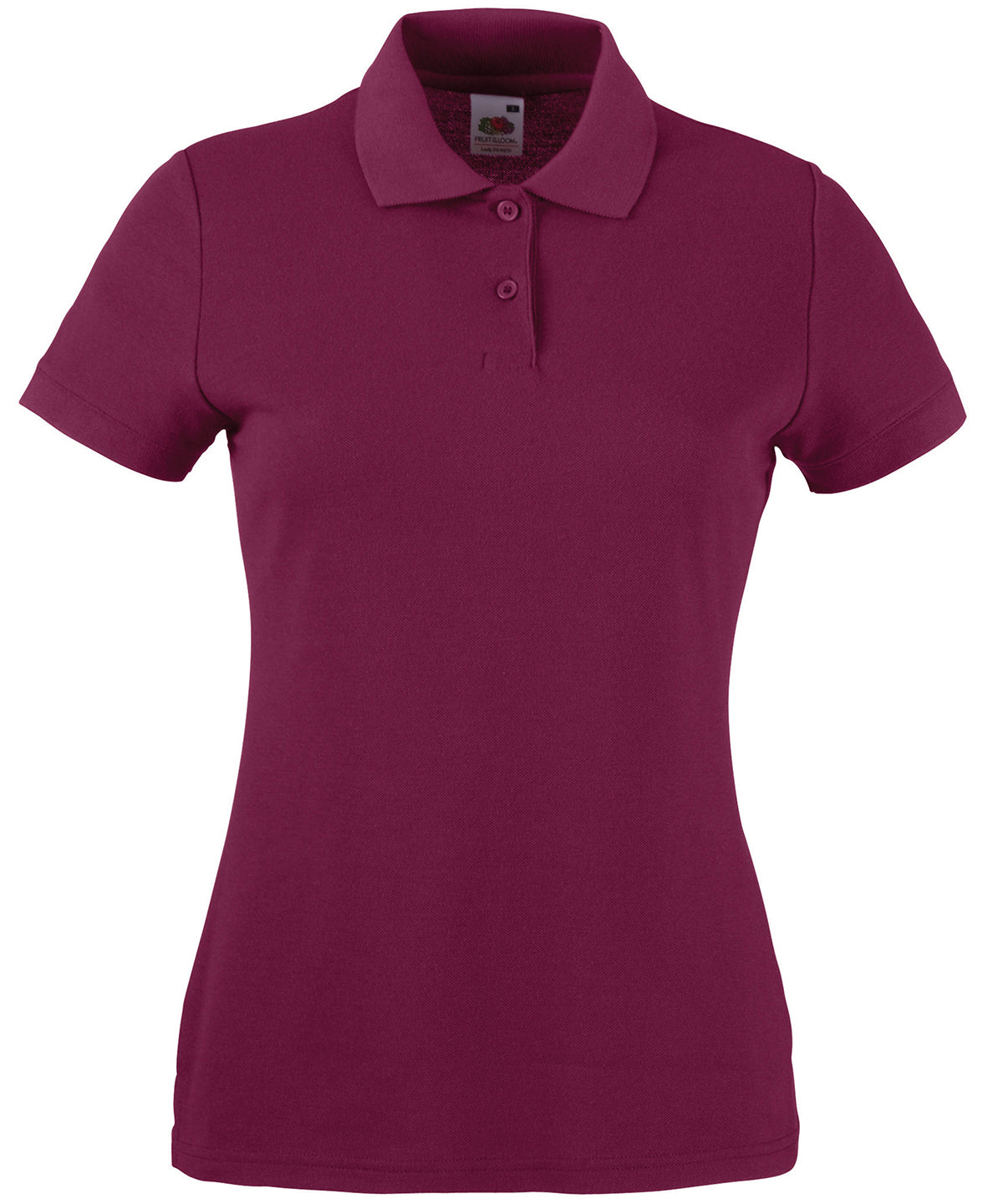 Womens 65/35 polo | burgundy