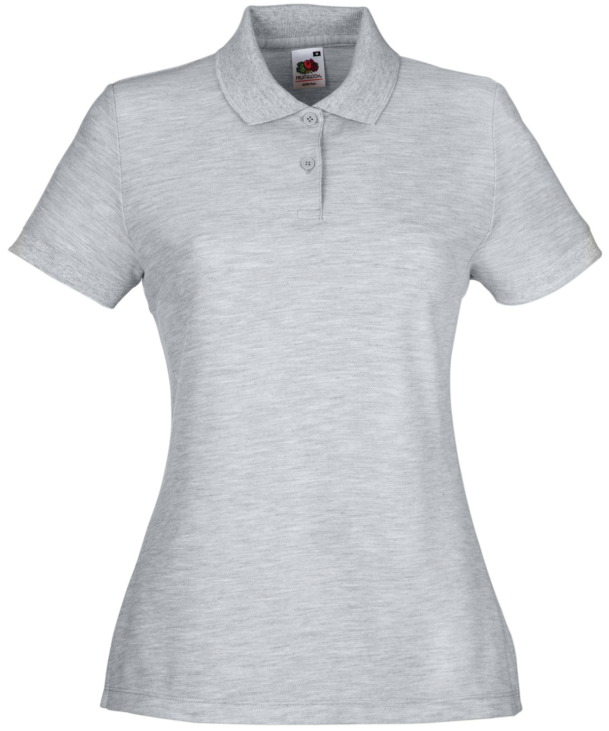 Womens 65/35 polo | heather grey