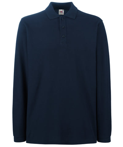 Premium long sleeve polo | deep navy