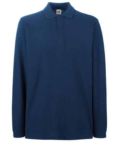 Premium long sleeve polo | navy