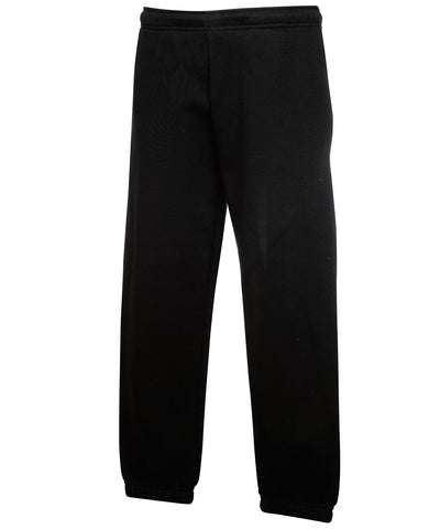 Kids classic elasticated cuff jog pants | black