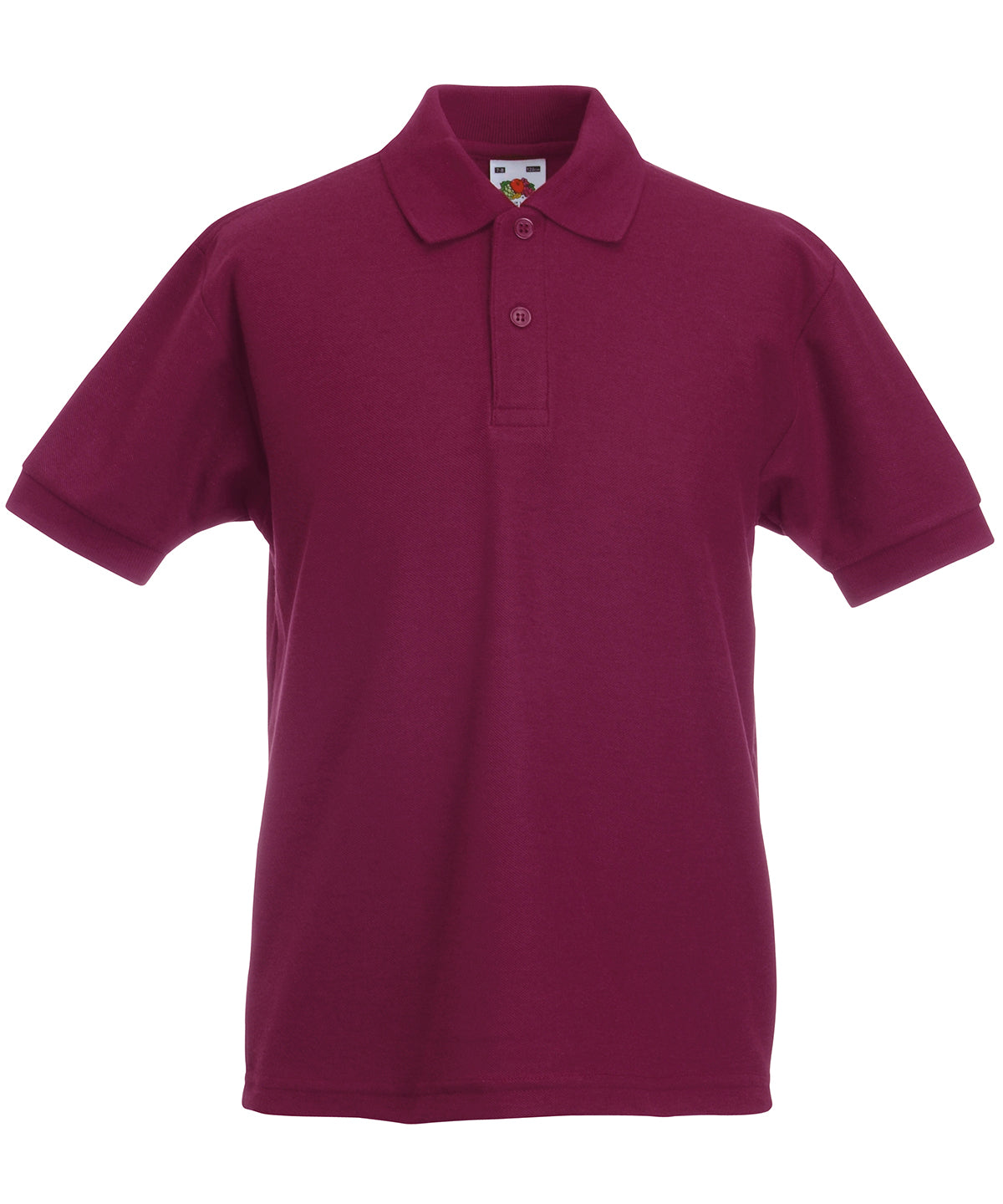 Kids 65/35 piqu polo | burgundy