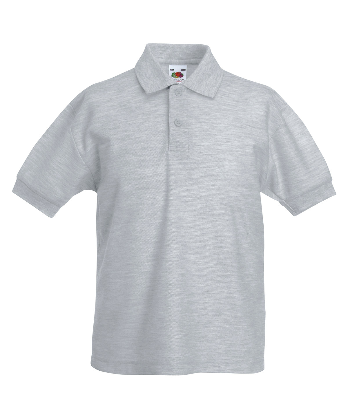 Kids 65/35 piqu polo | heather grey
