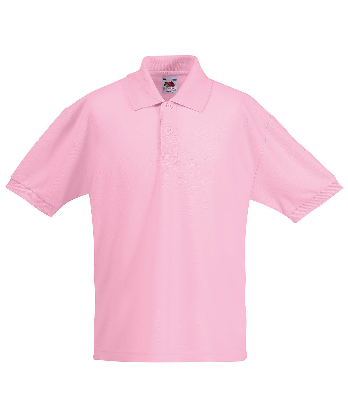 Kids 65/35 piqu polo | light pink