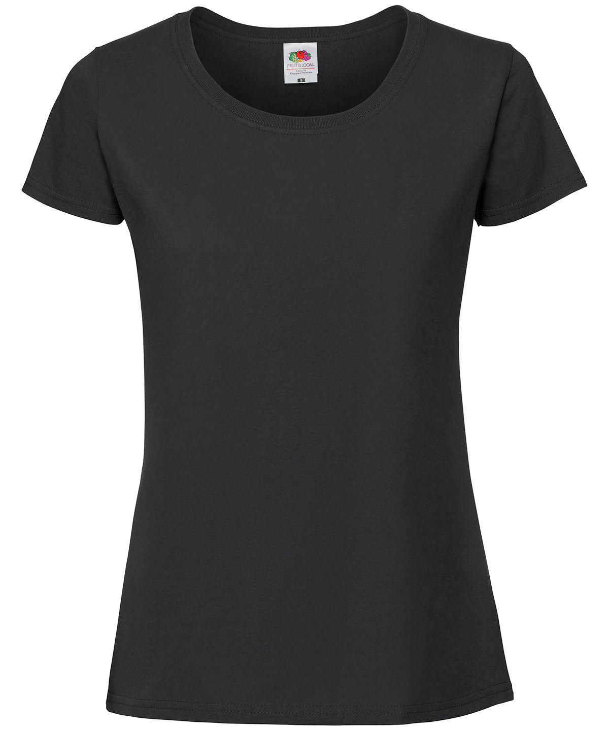 Womens Iconic 195 ringspun premium t-shirt | black