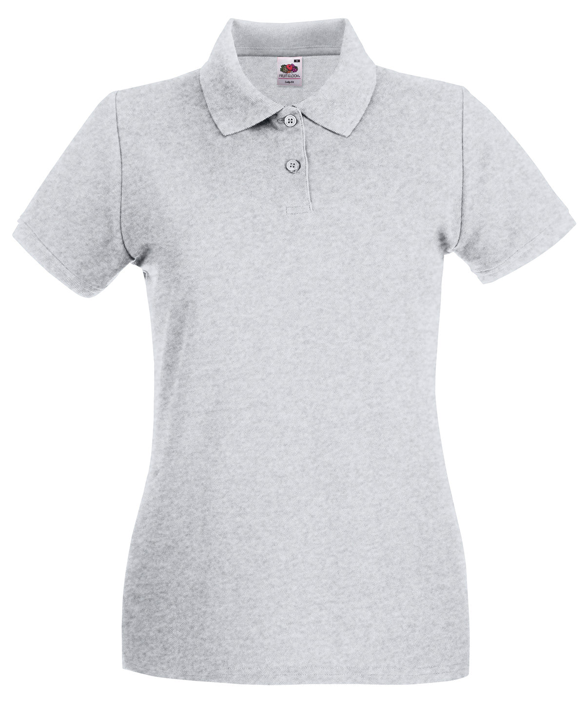 Womens premium polo | heather grey