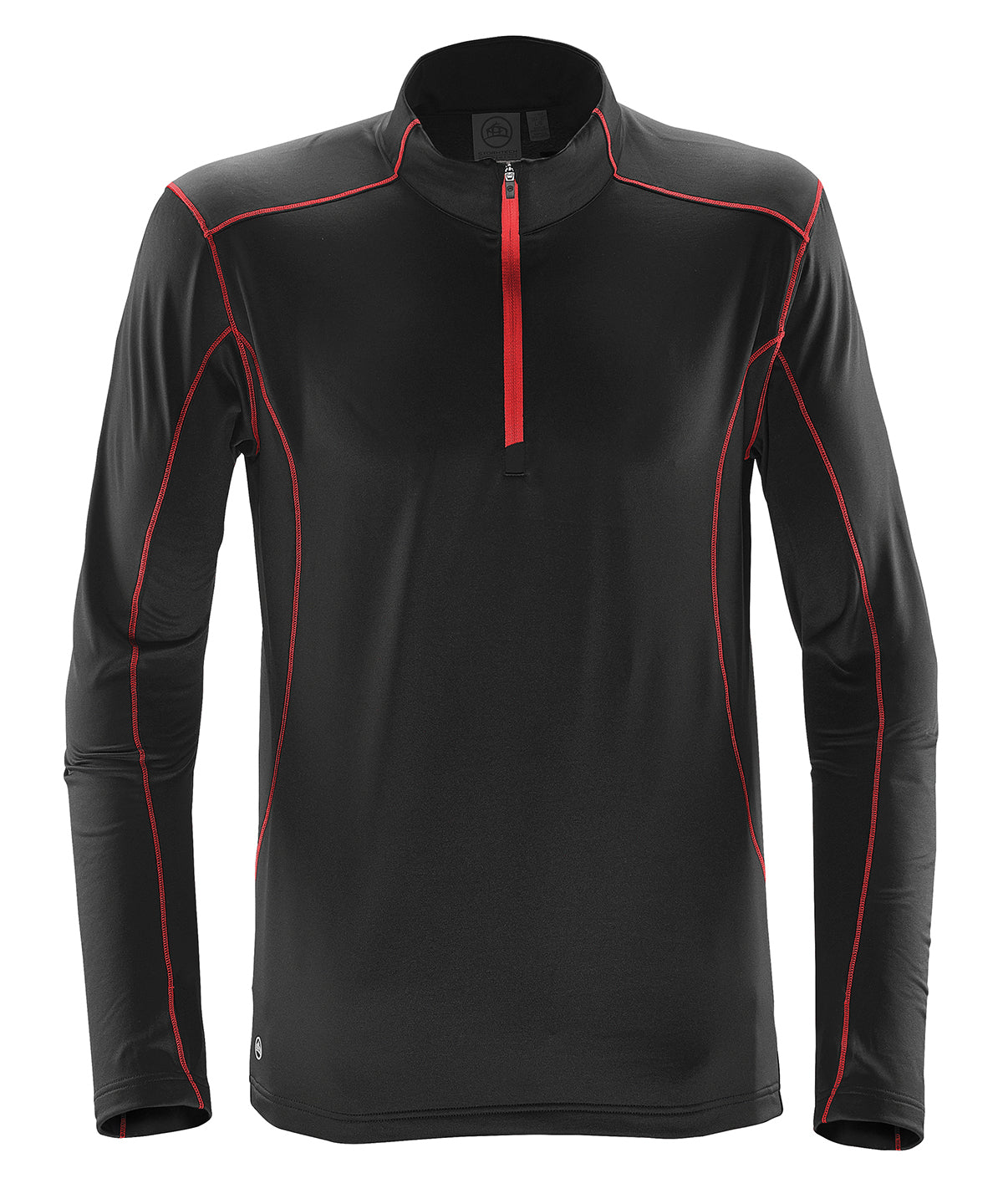 Pulse fleece pullover | black/red
