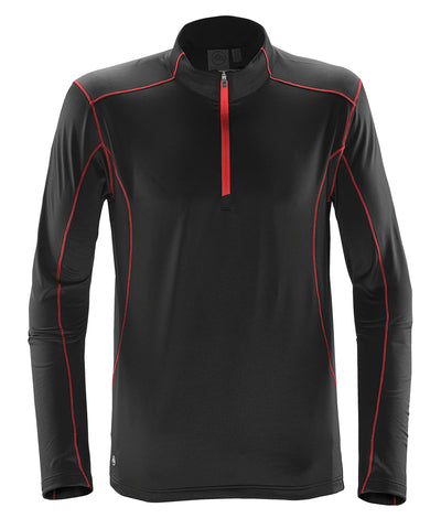 Pulse fleece pullover | black/red