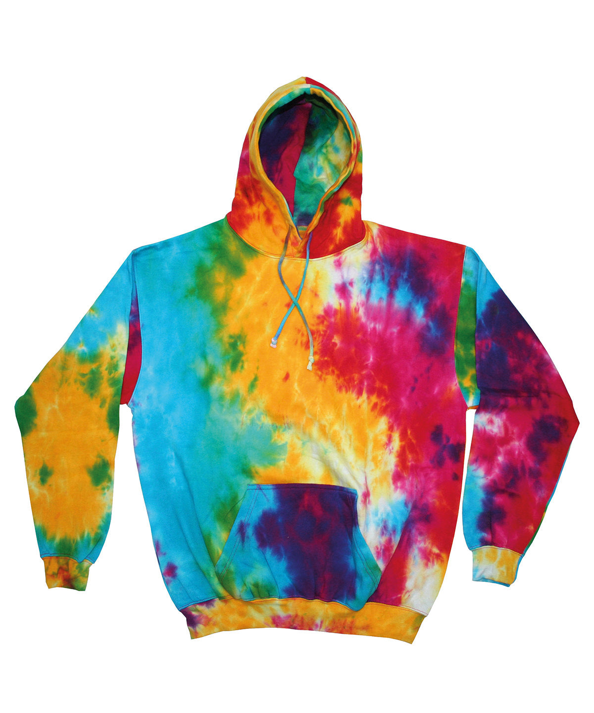 Rainbow tie-dye hoodie | multi rainbow