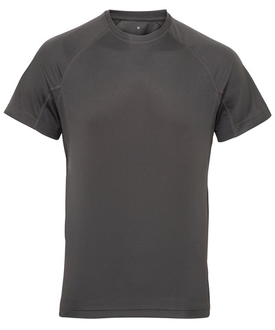 TriDri® panelled tech tee | charcoal