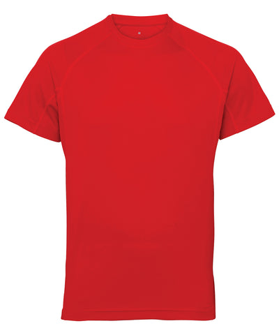 TriDri® panelled tech tee | fire red