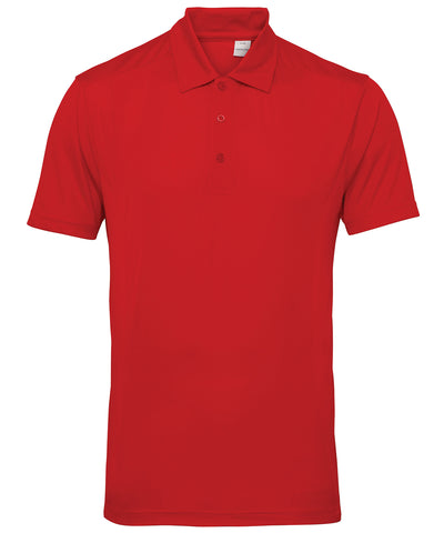 TriDri® panelled polo | fire red