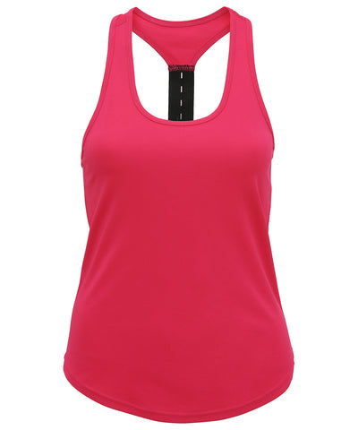 Womens TriDri® performance strap back vest | hot pink