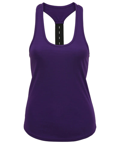 Womens TriDri® performance strap back vest | purple