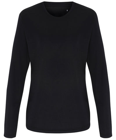 Womens TriDri® long sleeve performance t-shirt | black