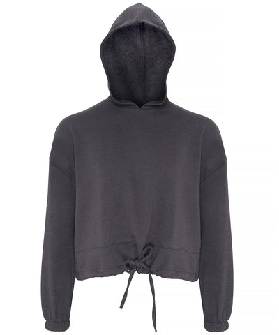 Womens TriDri® cropped oversize hoodie | charcoal