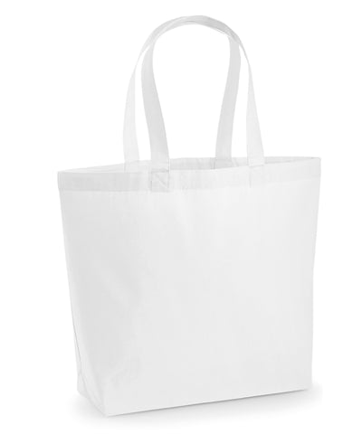 Premium cotton maxi tote | white