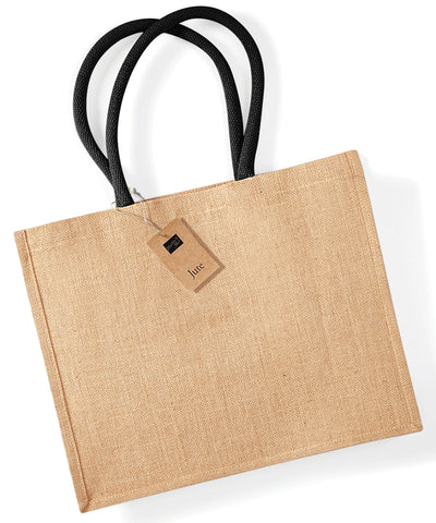 Jute classic shopper | natural/black