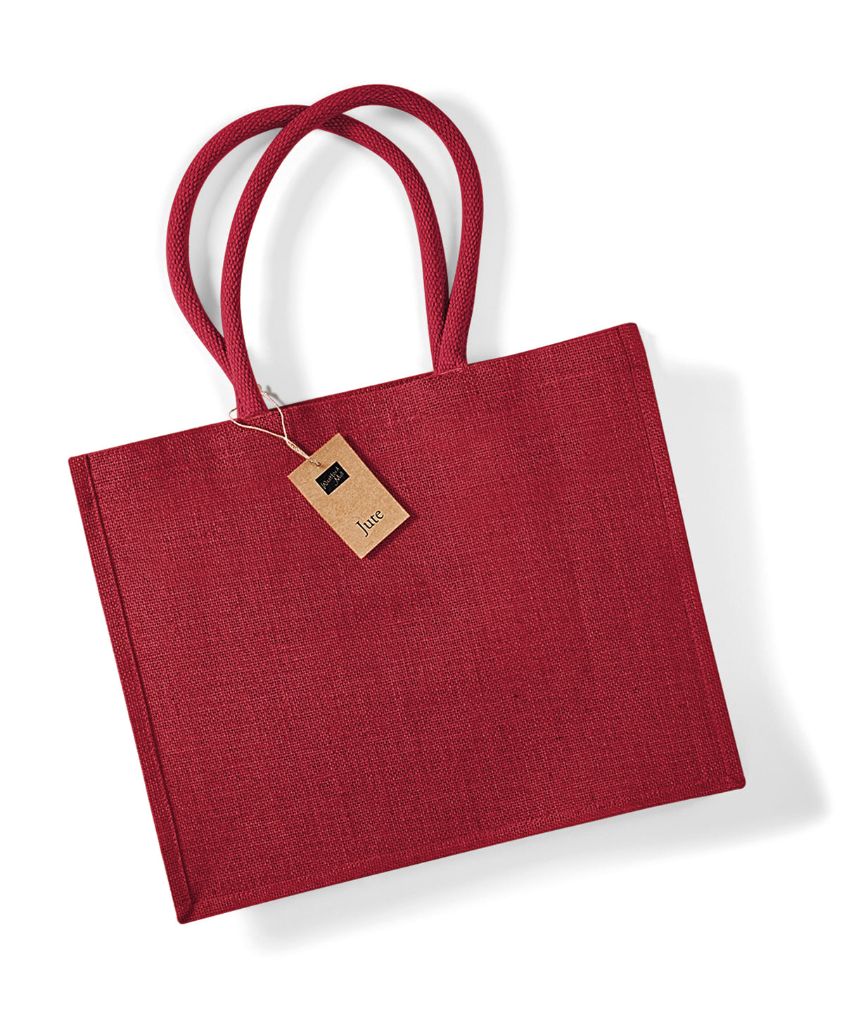 Jute classic shopper | Red/Red