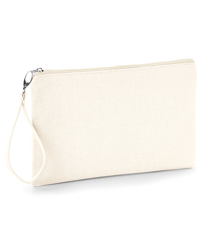 Canvas wristlet pouch | natural/natural