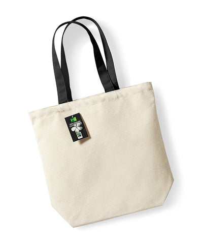 Fairtrade cotton Camden shopper | natural/black