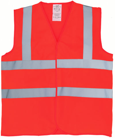 Flame-retardant hi-vis sleeveless waistcoat (HVW100FR) | orange