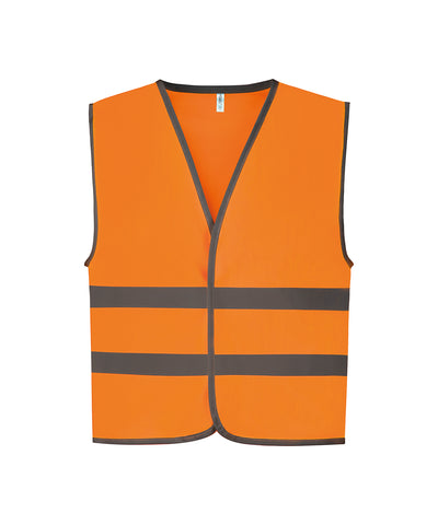 Hi-vis reflective border kids waistcoat (HVW102CH) | orange