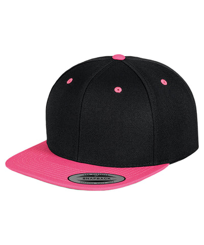 The classic snapback 2-tone  (6089MT) | black/neon pink