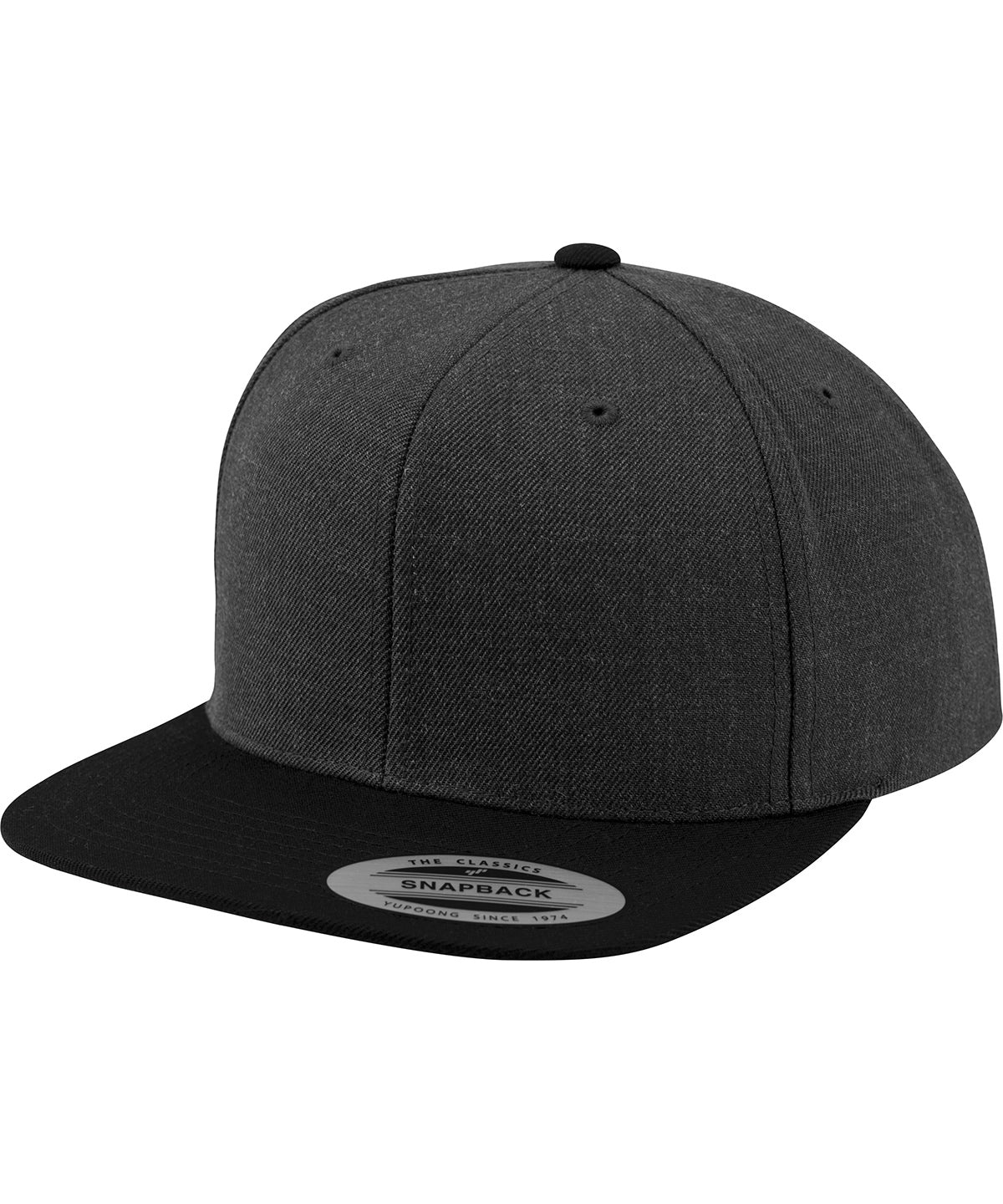 The classic snapback 2-tone  (6089MT) | charcoal/black