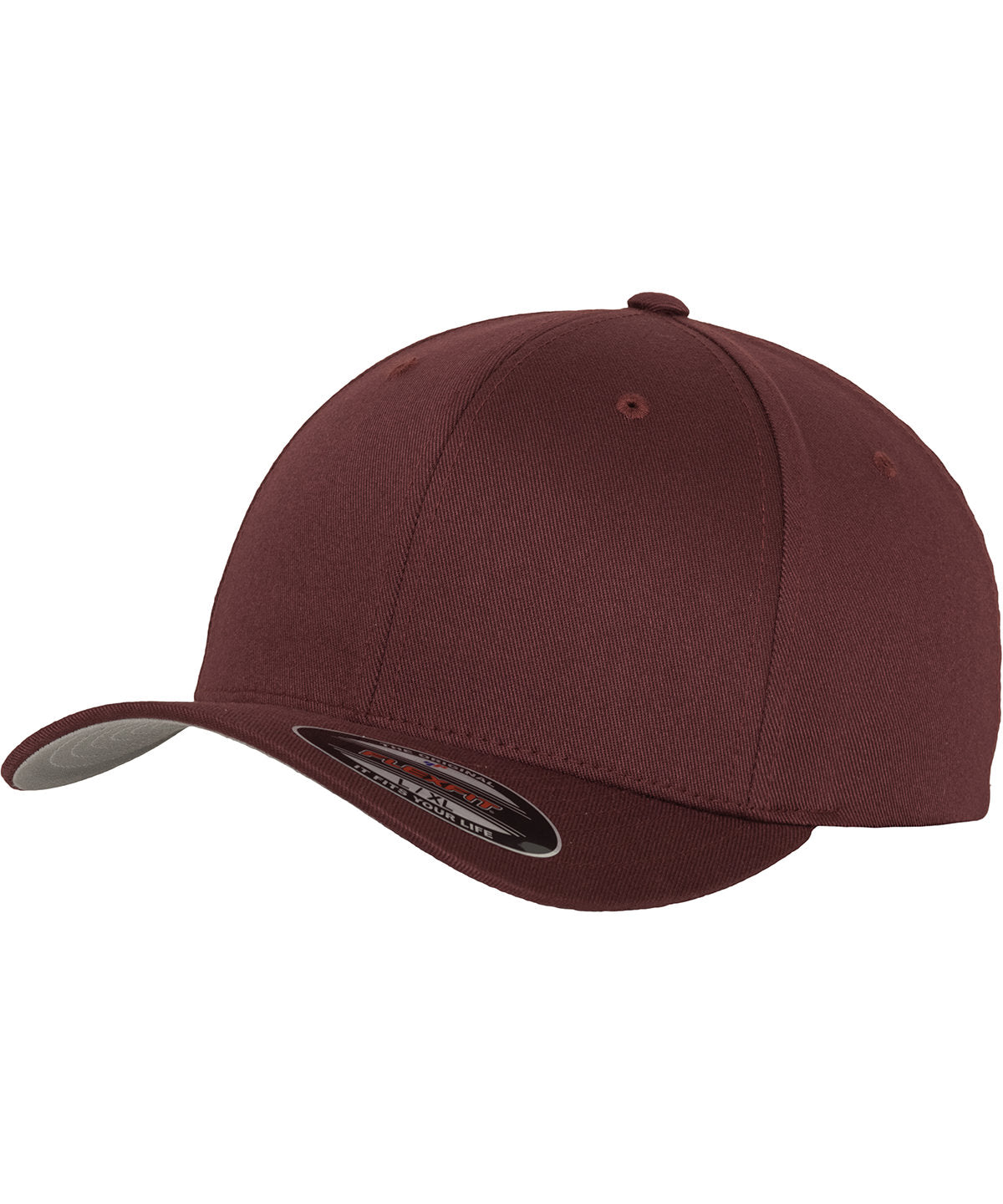 Flexfit fitted baseball cap (6277) | maroon
