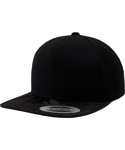 Camo visor snapback (6089CV) | black camo