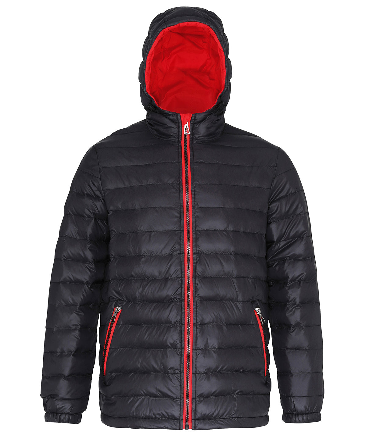 Padded jacket | black/red