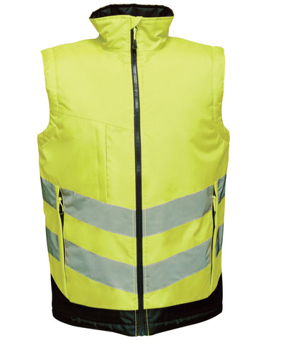 High-vis pro bodywarmer | yellow/navy