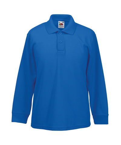 Kids long sleeve 65/35 polo | Royal