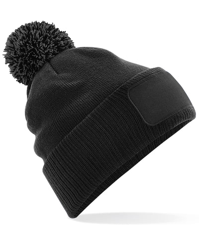 Snowstar® patch beanie | black/graphite grey
