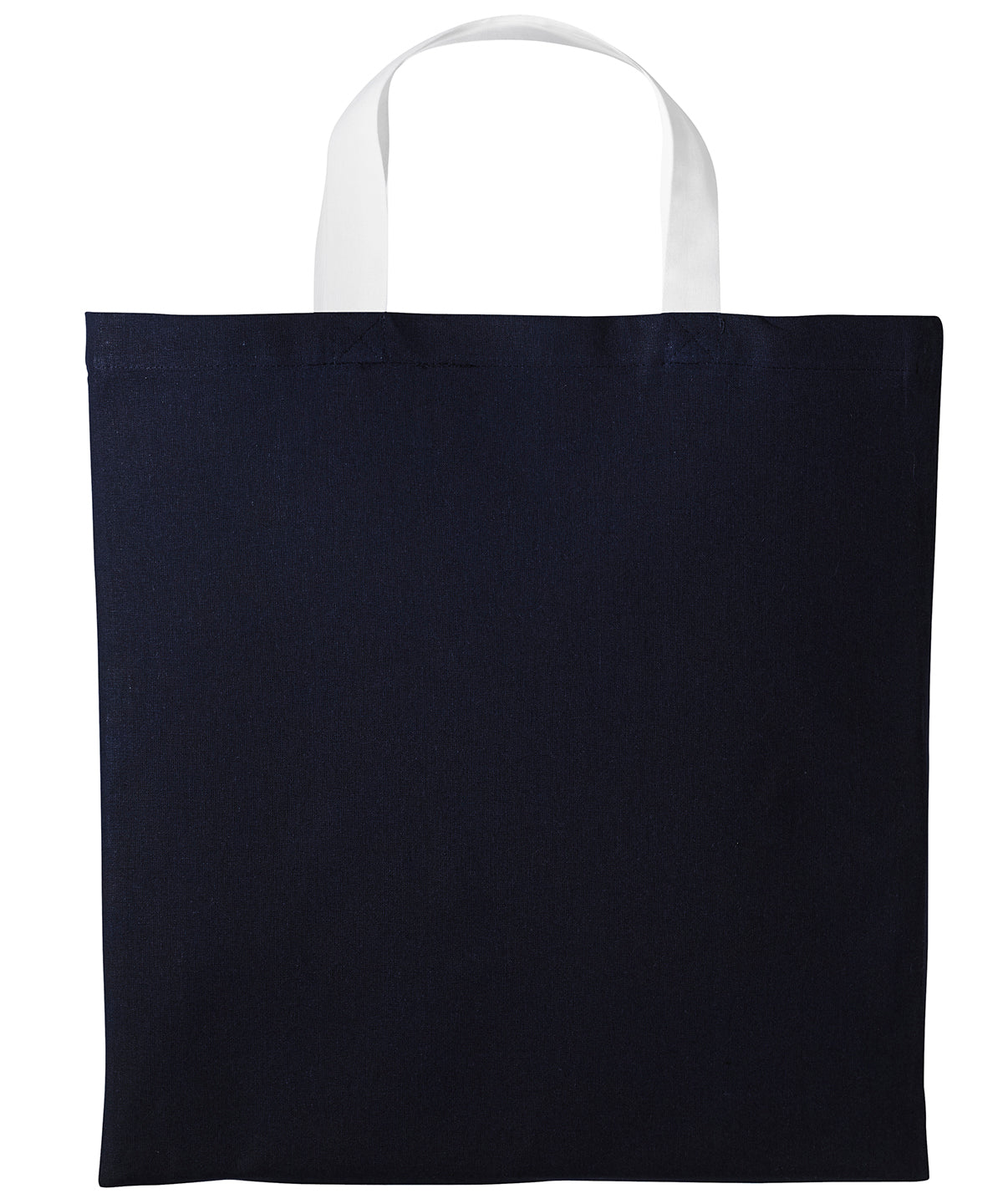 Varsity cotton shopper short handle | oxford navy/white