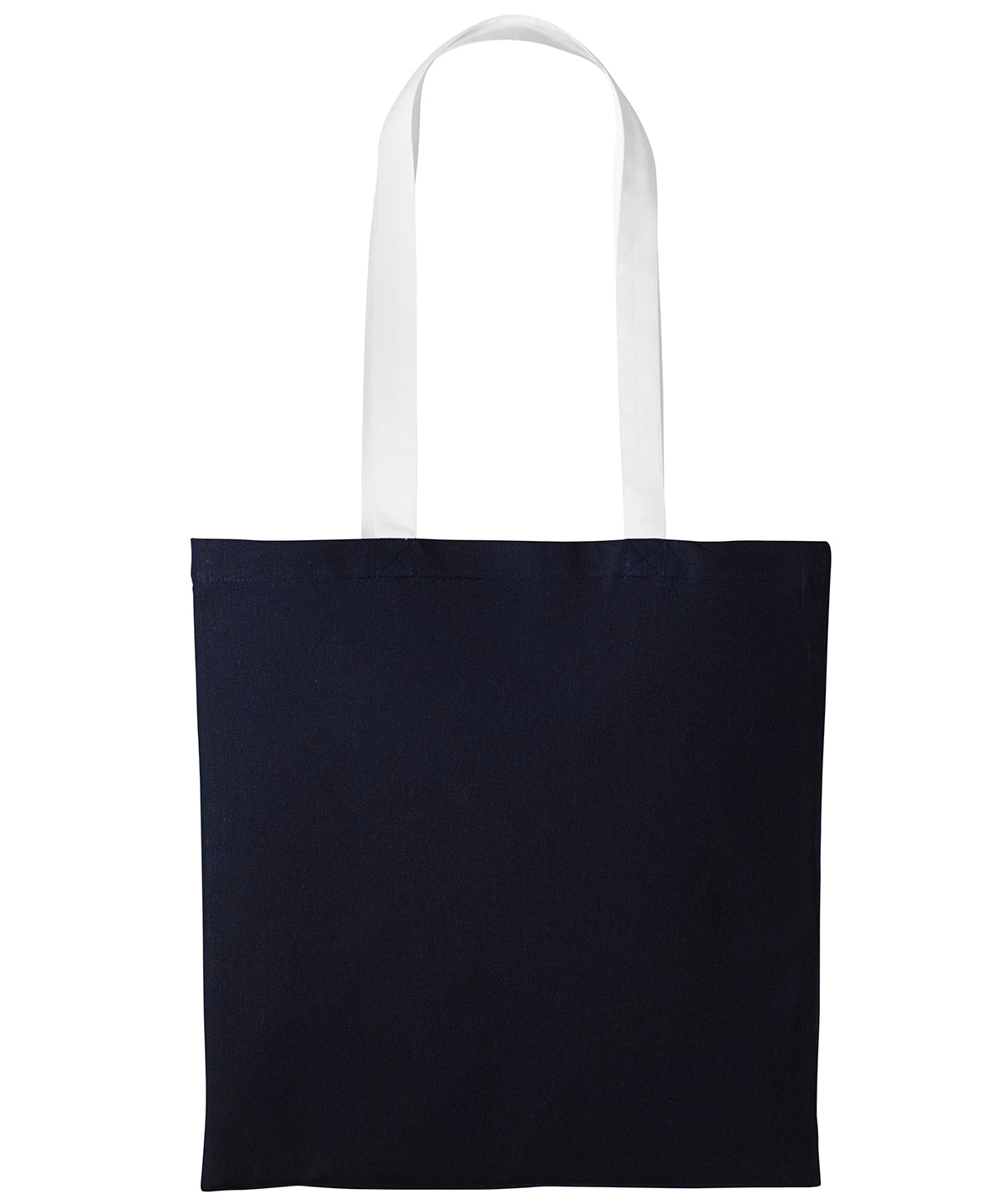 Varsity cotton shopper long handle | oxford navy/white
