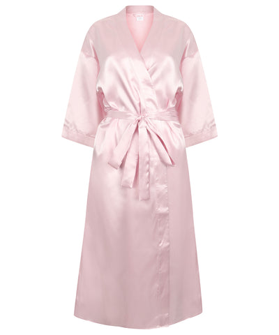 Womens satin robe | light pink