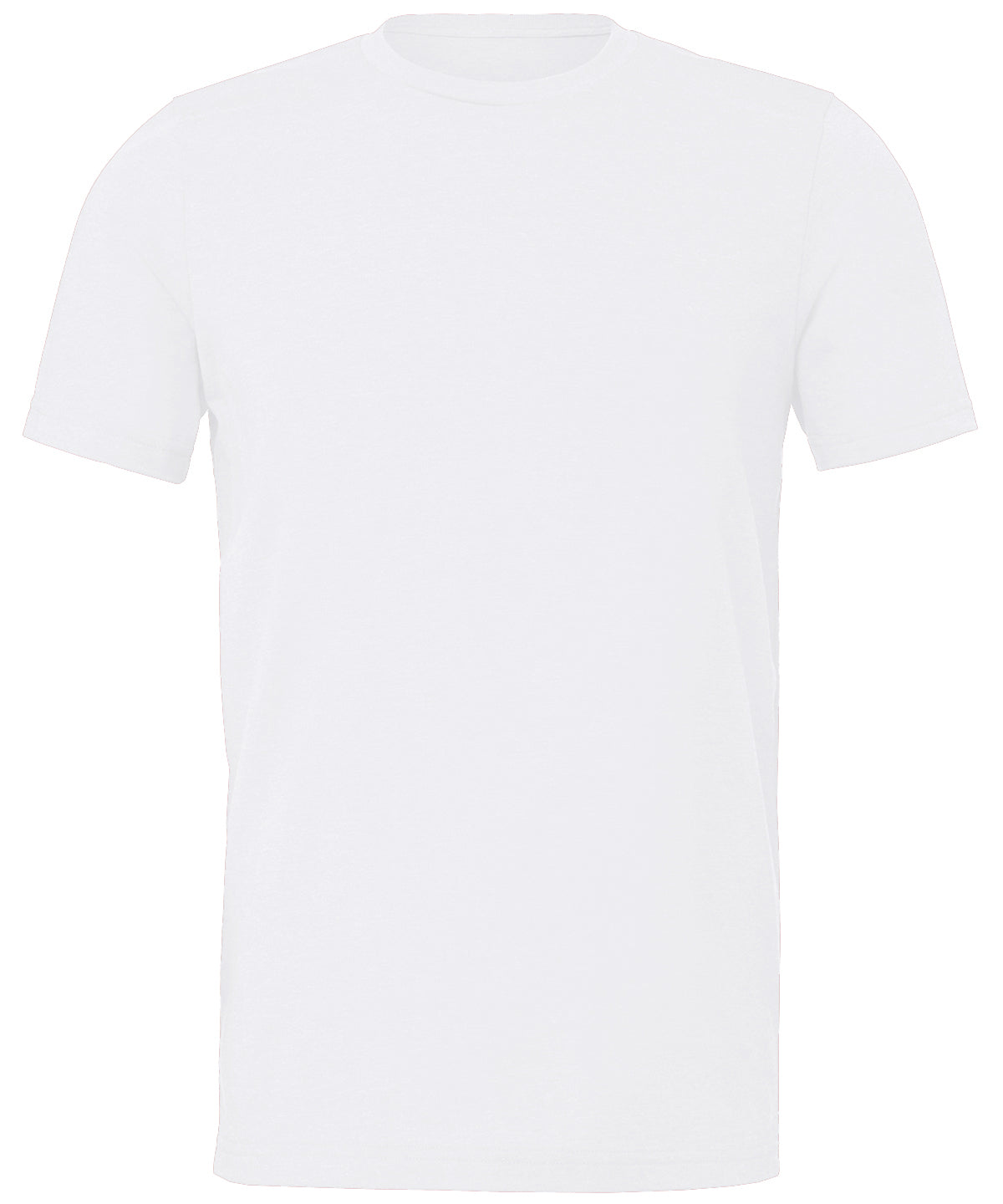 Unisex sueded tee | solid white blend